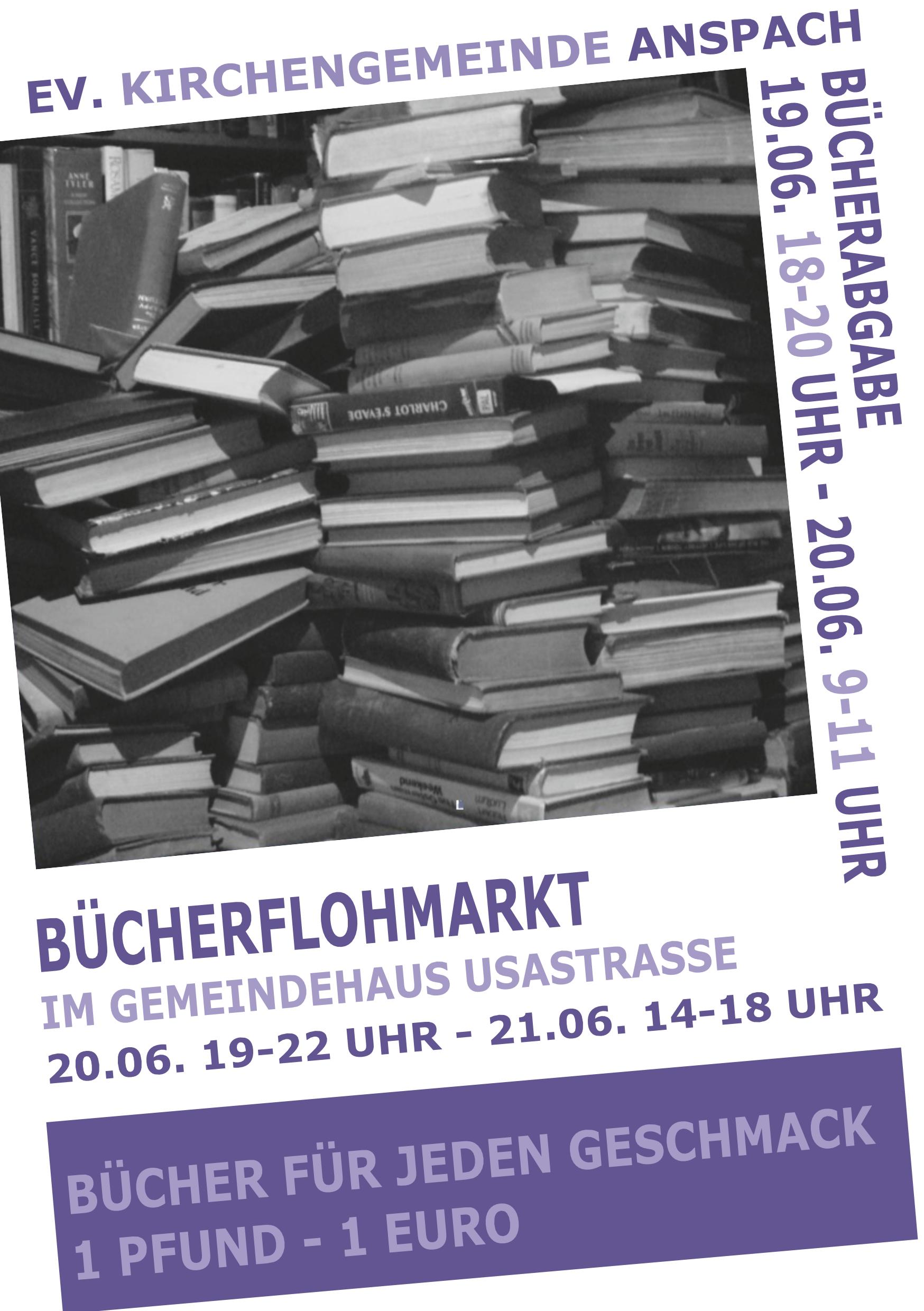 Bücherflohmarkt vor den Ferien