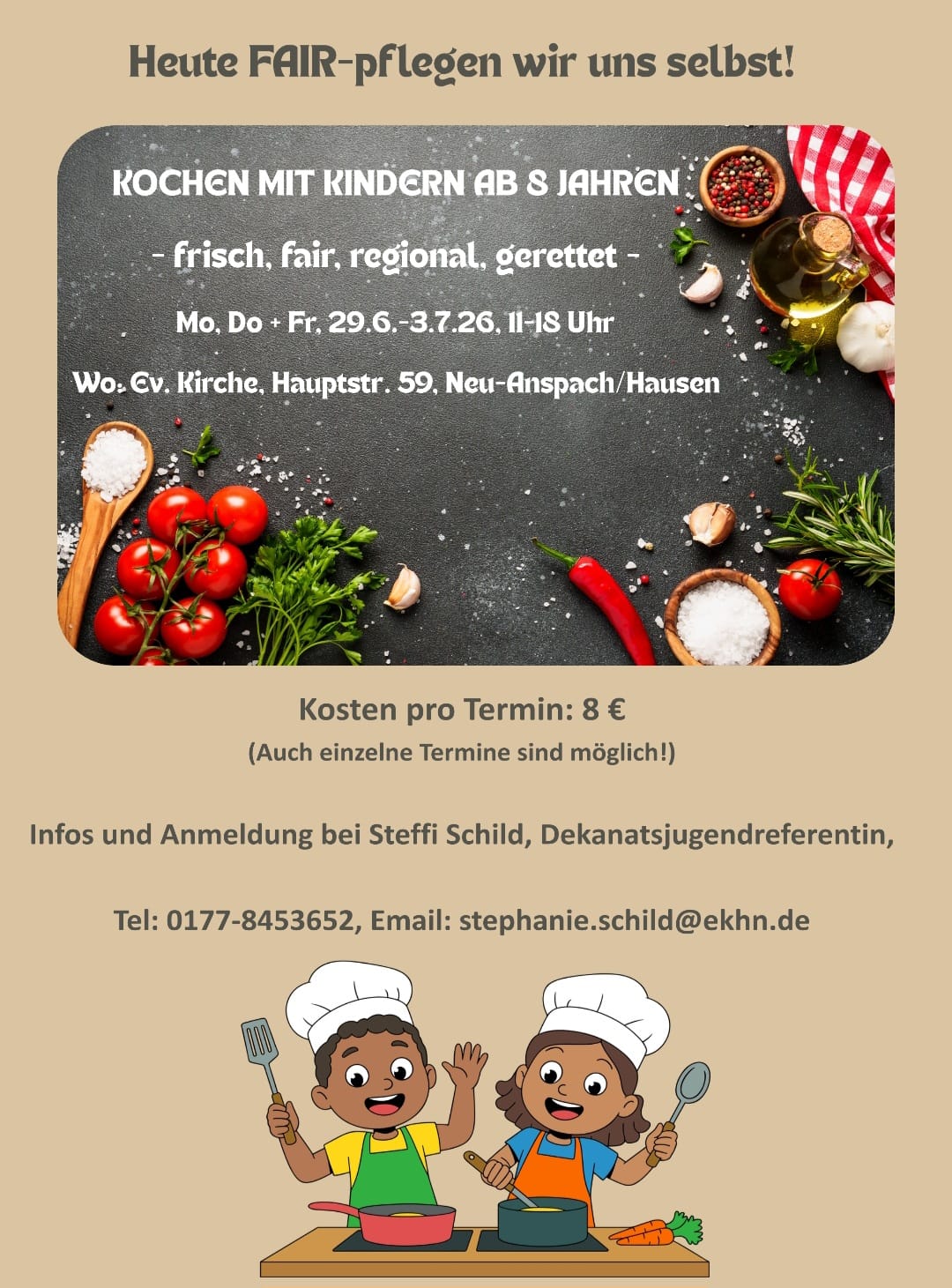Kochen mit Kindern ab 8 Jahren