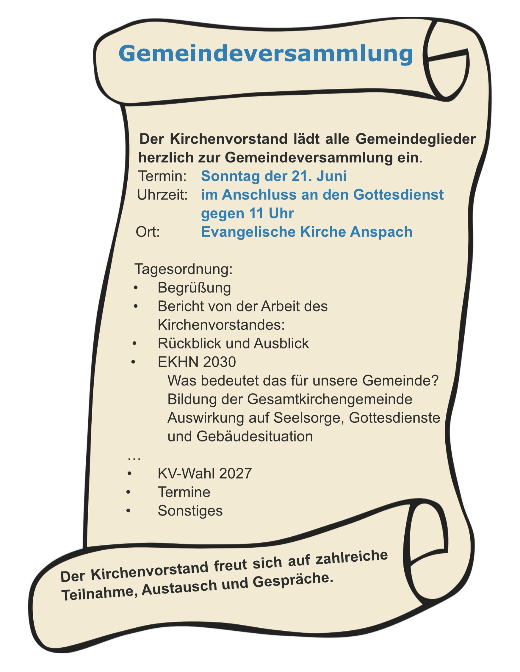 Gemeideversammlung