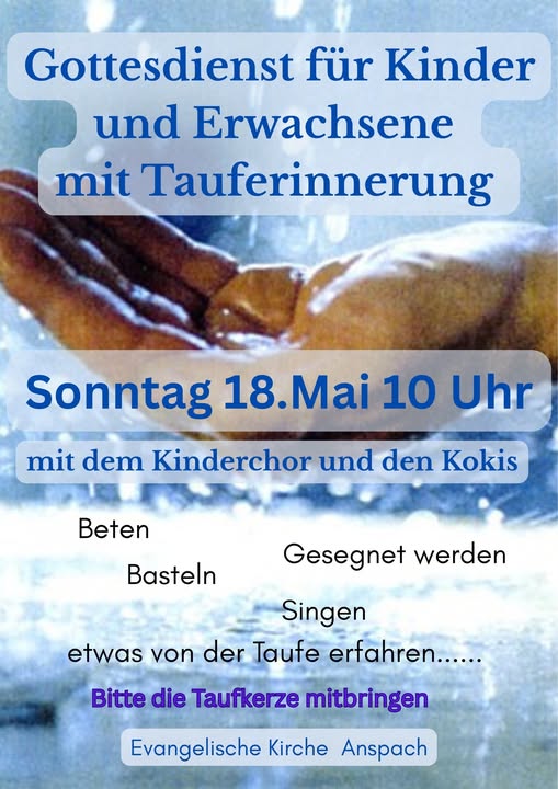 Familiengottesdienst mit Tauferinnerung