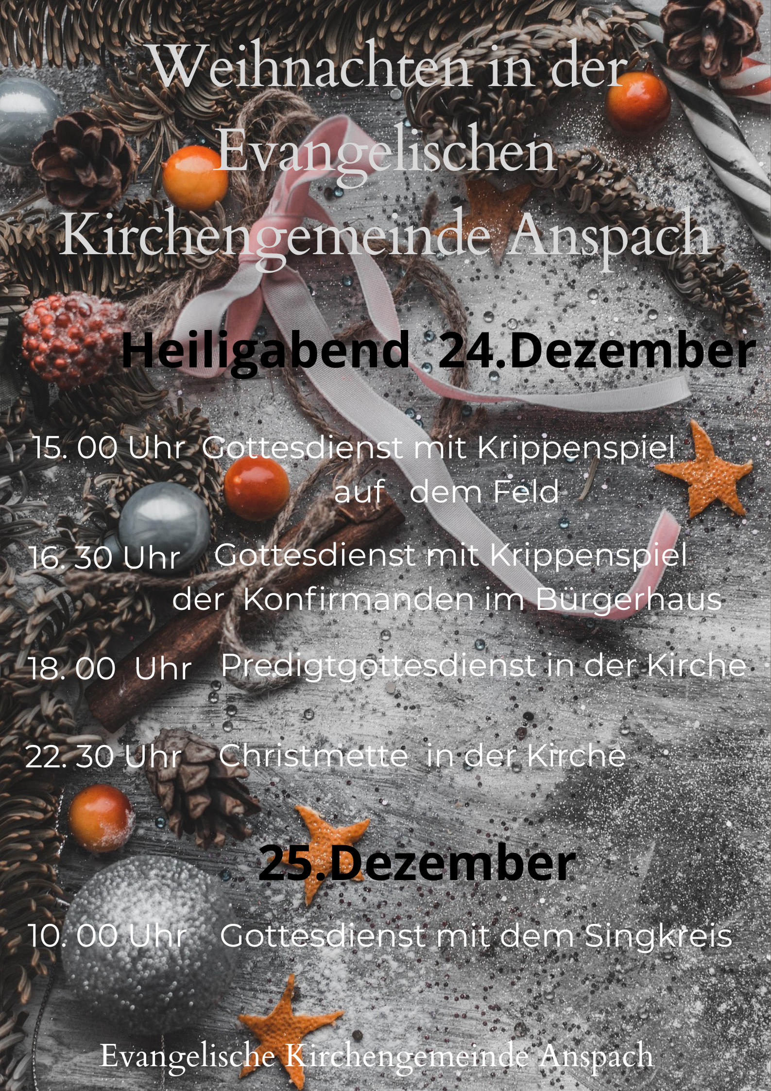 Weihnachtsgottesdienste