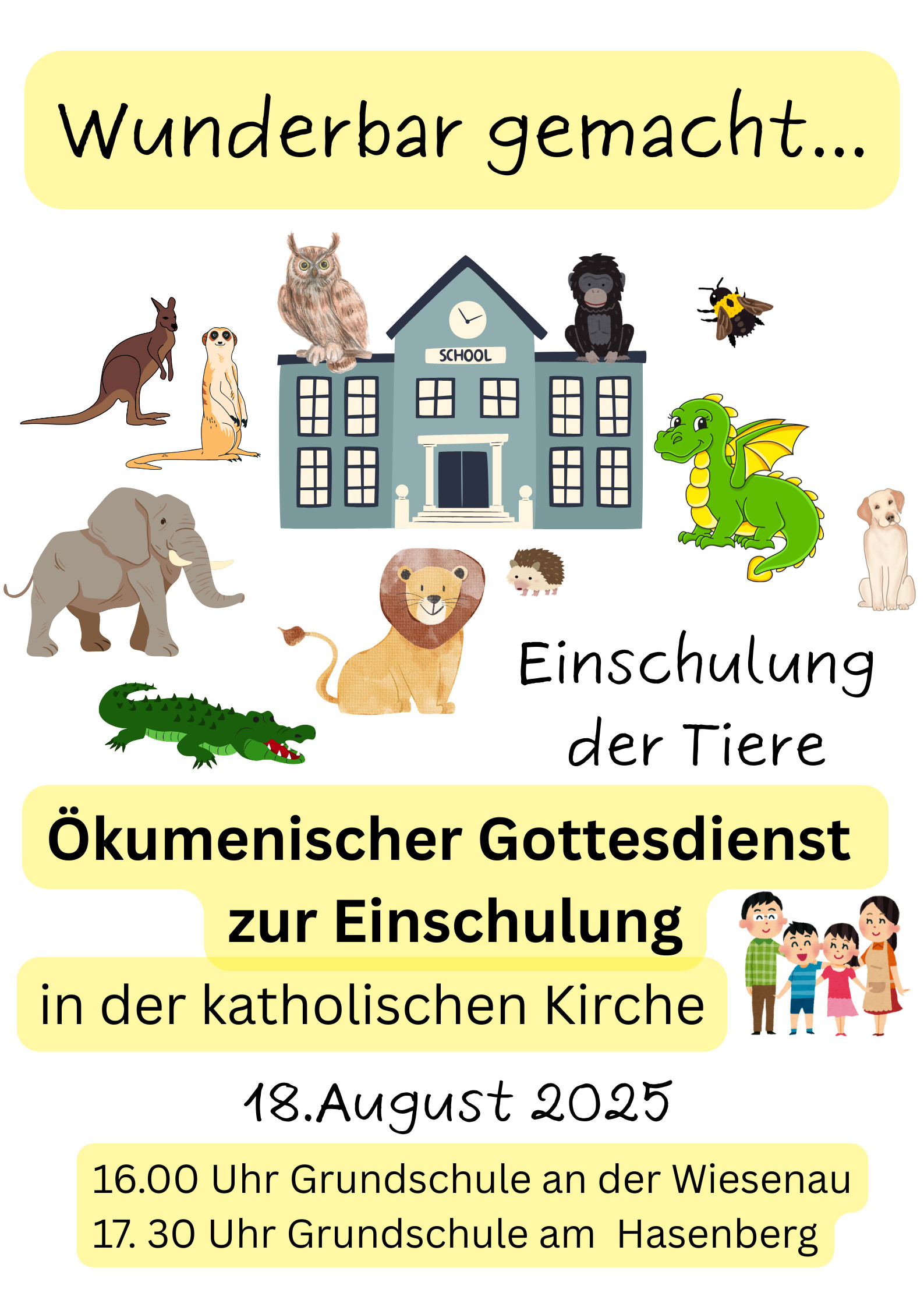 Ökumenischer Einschulungsgottesdienst
